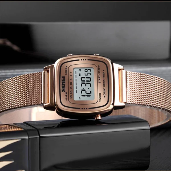 Женские часы Skmei 1901MHRG Rose Gold Mesh фото 4