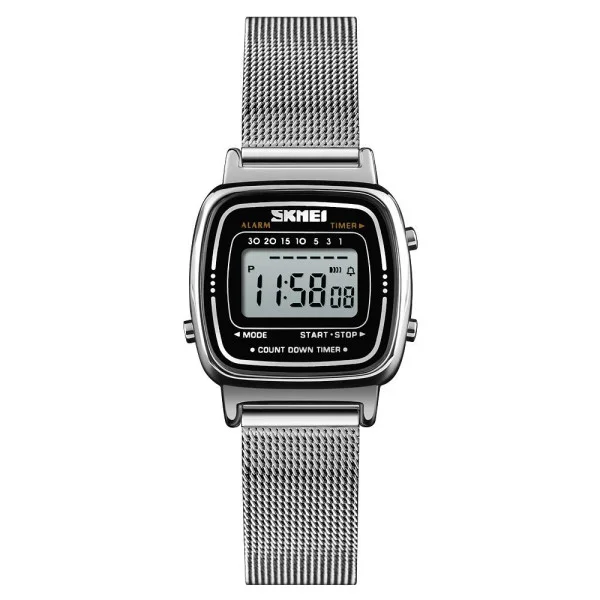 Мужские часы Skmei 1901MHSI Silver Mesh фото 1