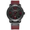 Чоловічий годинник Curren 8327 Red-Black фото 2