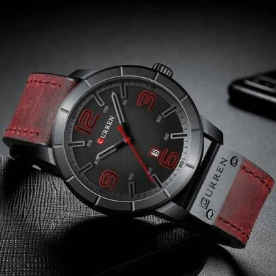 Чоловічий годинник Curren 8327 Red-Black