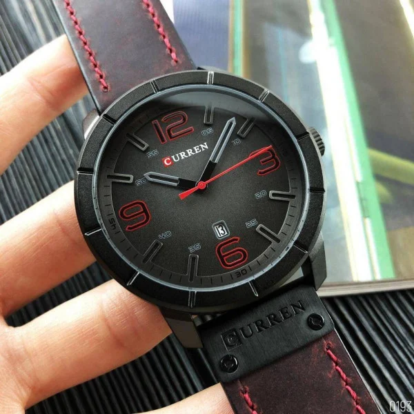 Чоловічий годинник Curren 8327 Red-Black фото 7