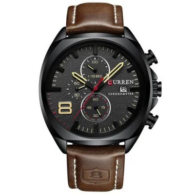 Чоловічий годинник Curren 8324 Black-Brown