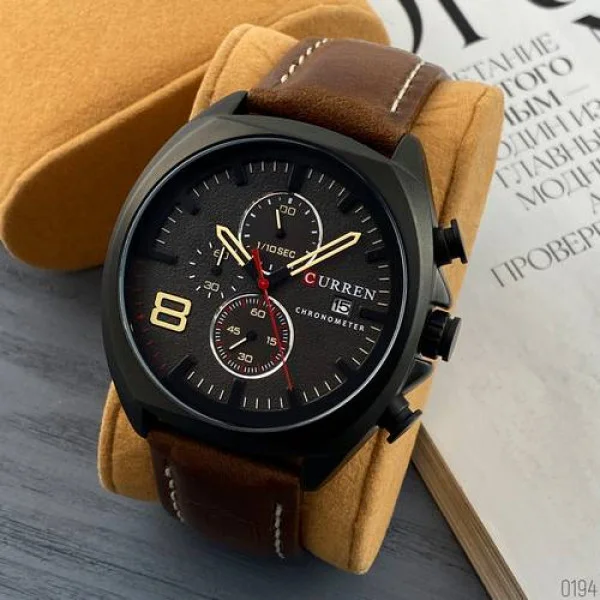 Мужские часы Curren 8324 Black-Brown фото 5