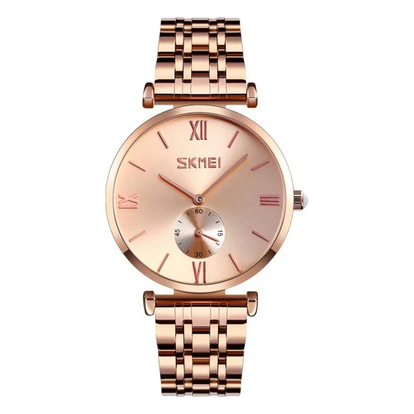 Жіночий годинник Skmei 9198RGRG-B Rose Gold-Rose Gold фото 1