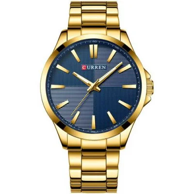 Чоловічий годинник Curren 8322 Gold-Blue
