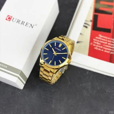 Чоловічий годинник Curren 8322 Gold-Blue