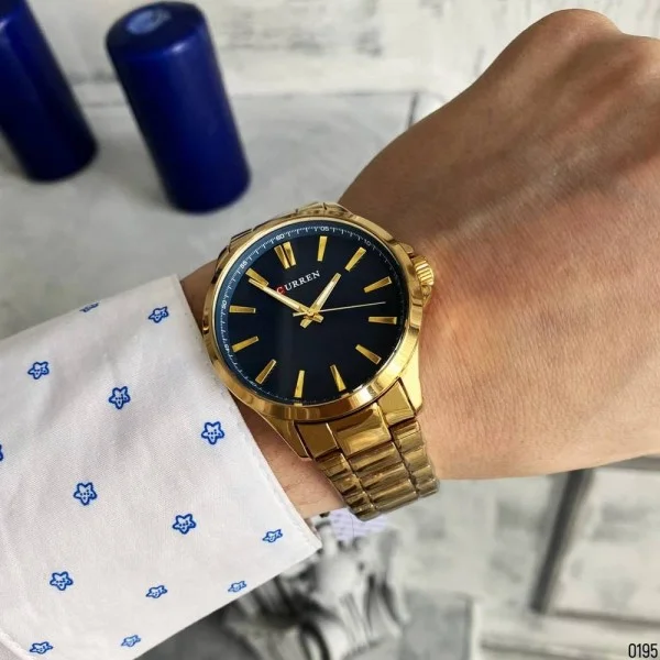 Мужские часы Curren 8322 Gold-Blue фото 9
