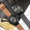 Мужские часы Curren 8301 Black-Dark Brown фото 4