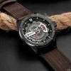 Мужские часы Curren 8301 Black-Dark Brown фото 6