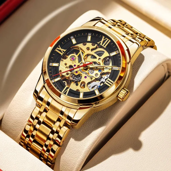 Мужские часы Skmei 9222GDBK Gold-Black фото 5