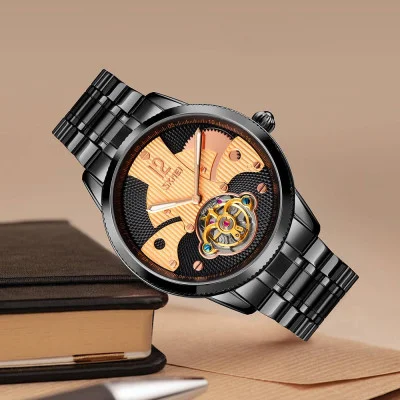 Мужские часы Skmei 9205BKRG Black-Rose Gold
