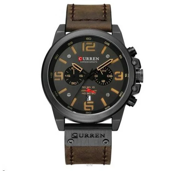 Чоловічий годинник Curren 8314 Black-Brown фото 1