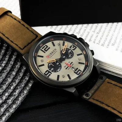 Чоловічий годинник Curren 8314 Khaki-Black