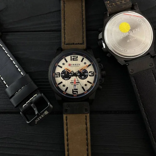 Чоловічий годинник Curren 8314 Khaki-Black фото 10