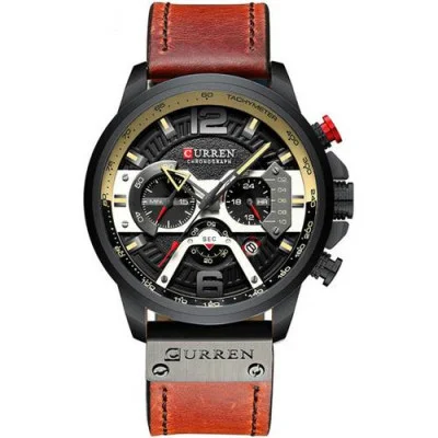 Чоловічий годинник Curren 8329 Black-Brown