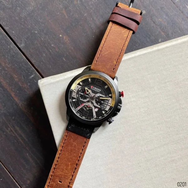 Мужские часы Curren 8329 Black-Brown фото 9