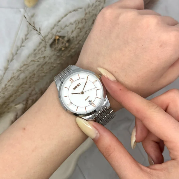 Жіночий годинник Skmei 9139WTGD-B White-Gold B фото 5