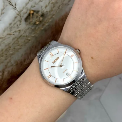 Жіночий годинник Skmei 9139WTGD-B White-Gold B