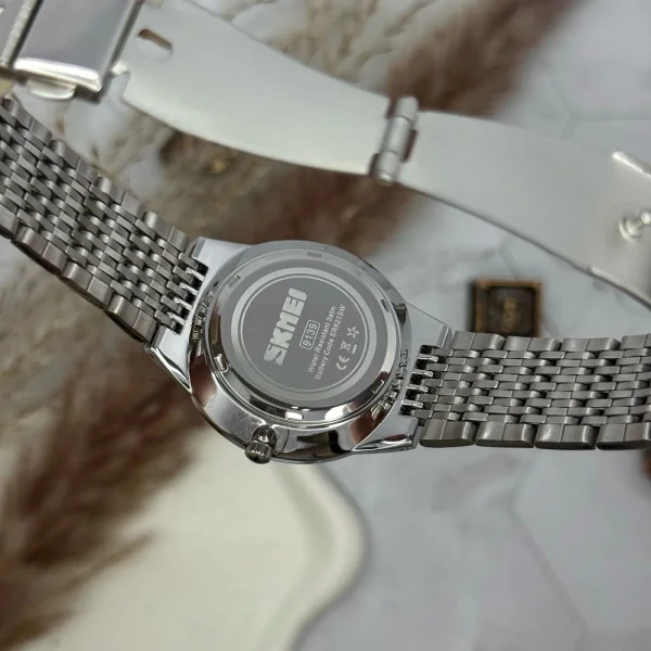 Женские часы Skmei 9139WTSI-B White-Silver B фото 9