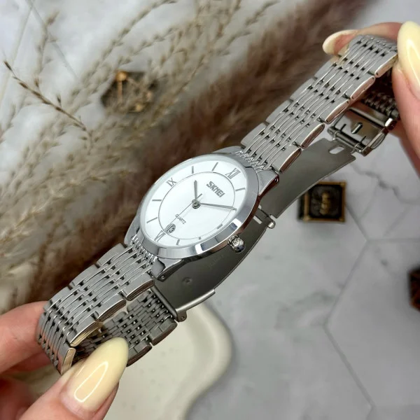 Женские часы Skmei 9139WTSI-B White-Silver B фото 6