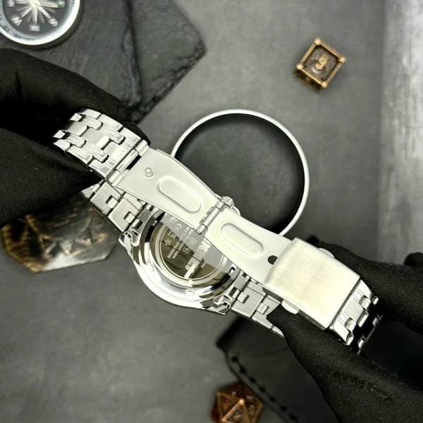 Чоловічий годинник Skmei 9276SSIBU Silver-Blue Steel Strap фото 9