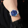 Чоловічий годинник Skmei 9276SSIBU Silver-Blue Steel Strap фото 3
