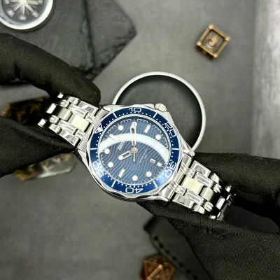 Чоловічий годинник Skmei 9276SSIBU Silver-Blue Steel Strap