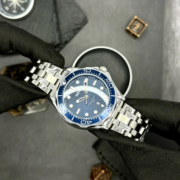 Чоловічий годинник Skmei 9276SSIBU Silver-Blue Steel Strap фото 6