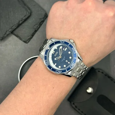 Чоловічий годинник Skmei 9276SSIBU Silver-Blue Steel Strap