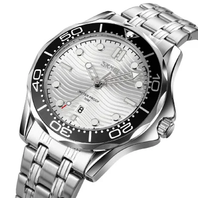 Чоловічий годинник Skmei 9276SSISI Silver-Silver Steel Strap
