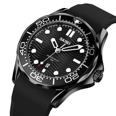 Чоловічий годинник Skmei 9276PBKBK Black-Black Silicone Strap