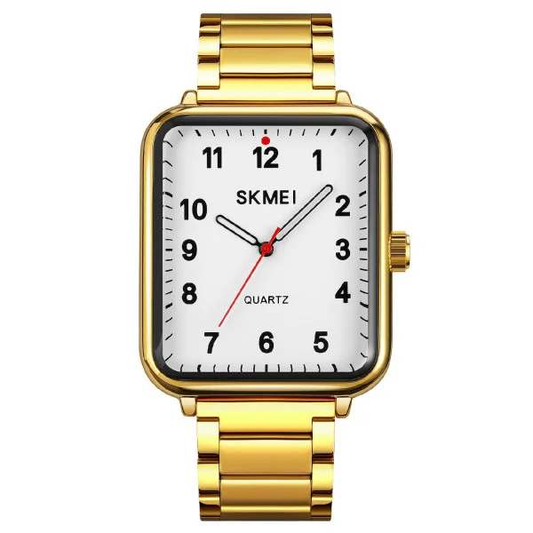 Чоловічий годинник Skmei 1954GDWT Gold-White фото 1