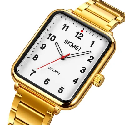 Мужские часы Skmei 1954GDWT Gold-White