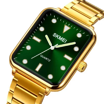 Наручний годинник Skmei 1954GDGN-SP Gold-Green Sun Pattern