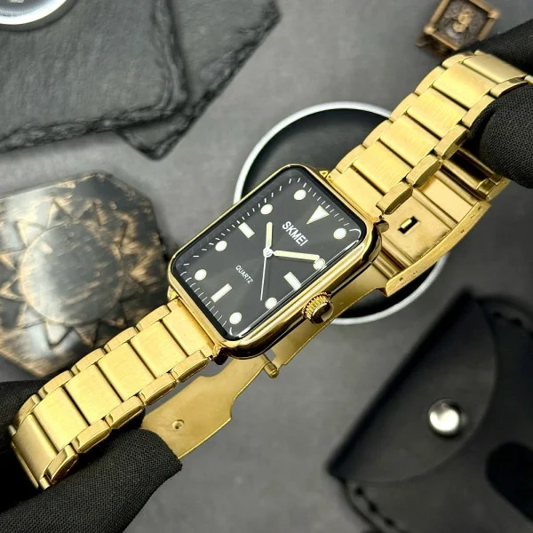 Мужские часы Skmei 1954GDBK-SP Gold-Black Sun Pattern фото 7