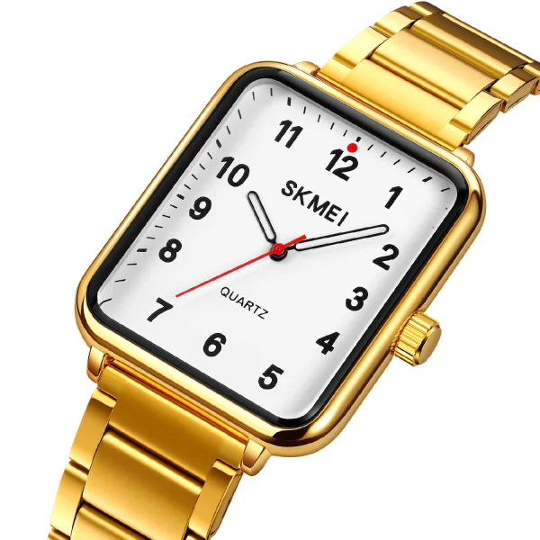 Жіночий годинник Skmei 1955GDWT Gold-White фото 3