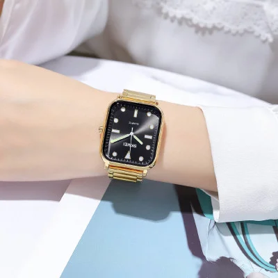 Женские часы Skmei 1955GDBK-SP Gold-Black Sun Pattern