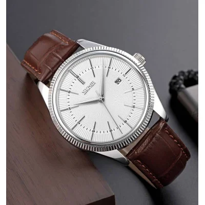Мужские часы Skmei 9298SISIBN Silver Silver-Brown