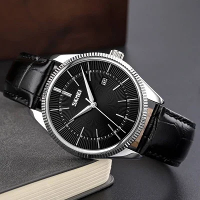 Чоловічий годинник Skmei 9298SIBKBK Silver Black-Black