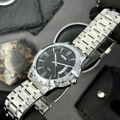 Чоловічий годинник Skmei 9069SIBK Silver-Black