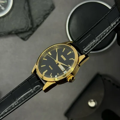 Чоловічий годинник Skmei 9073GDBK-B Gold-Black men