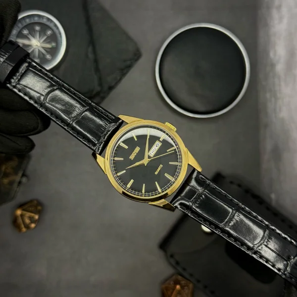 Чоловічий годинник Skmei 9073GDBK-B Gold-Black men фото 4