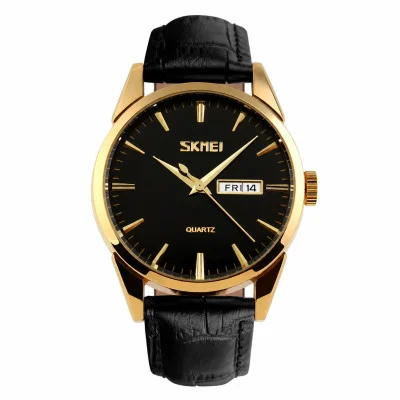 Мужские часы Skmei 9073GDBK-B Gold-Black men