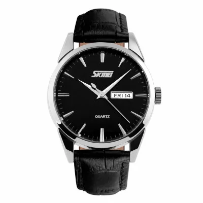 Мужские часы Skmei 9073SIBK-B Silver-Black men