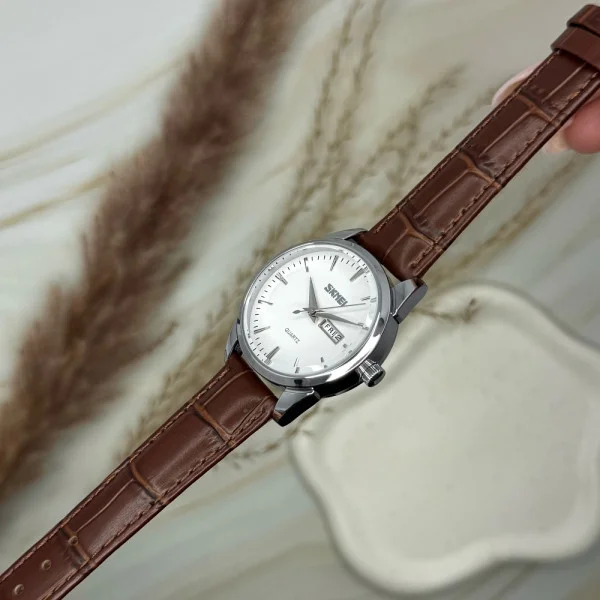 Жіночий годинник Skmei 9073SIWT-S Silver-White lady фото 6