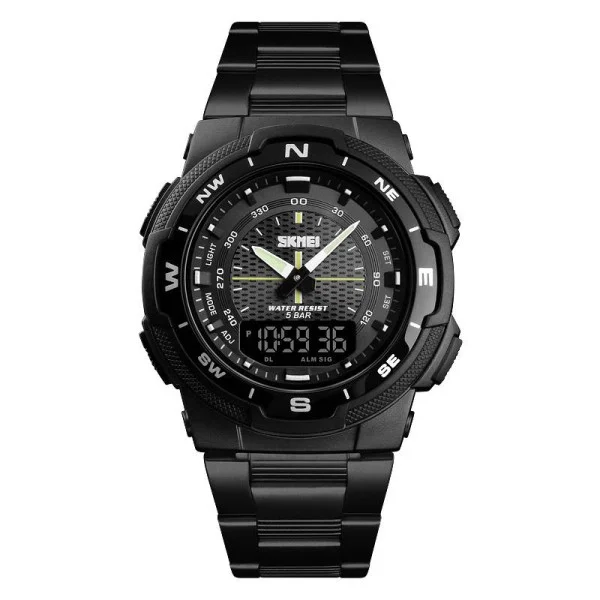Чоловічий годинник Skmei 1370BKBK Black-Black фото 1