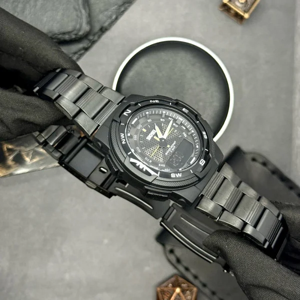 Чоловічий годинник Skmei 1370BKBK Black-Black фото 5
