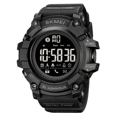 Чоловічий годинник Skmei 2053BK Black Bluetooth