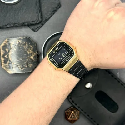 Чоловічий годинник Skmei 1647GDBK Gold-Black