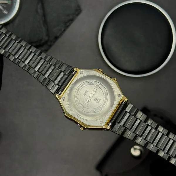 Чоловічий годинник Skmei 1647GDBK Gold-Black фото 11